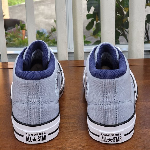 Converse Men's CTAS Malden Street Mid Canvas A04470F Heirloom Silver - Picture 4 of 12